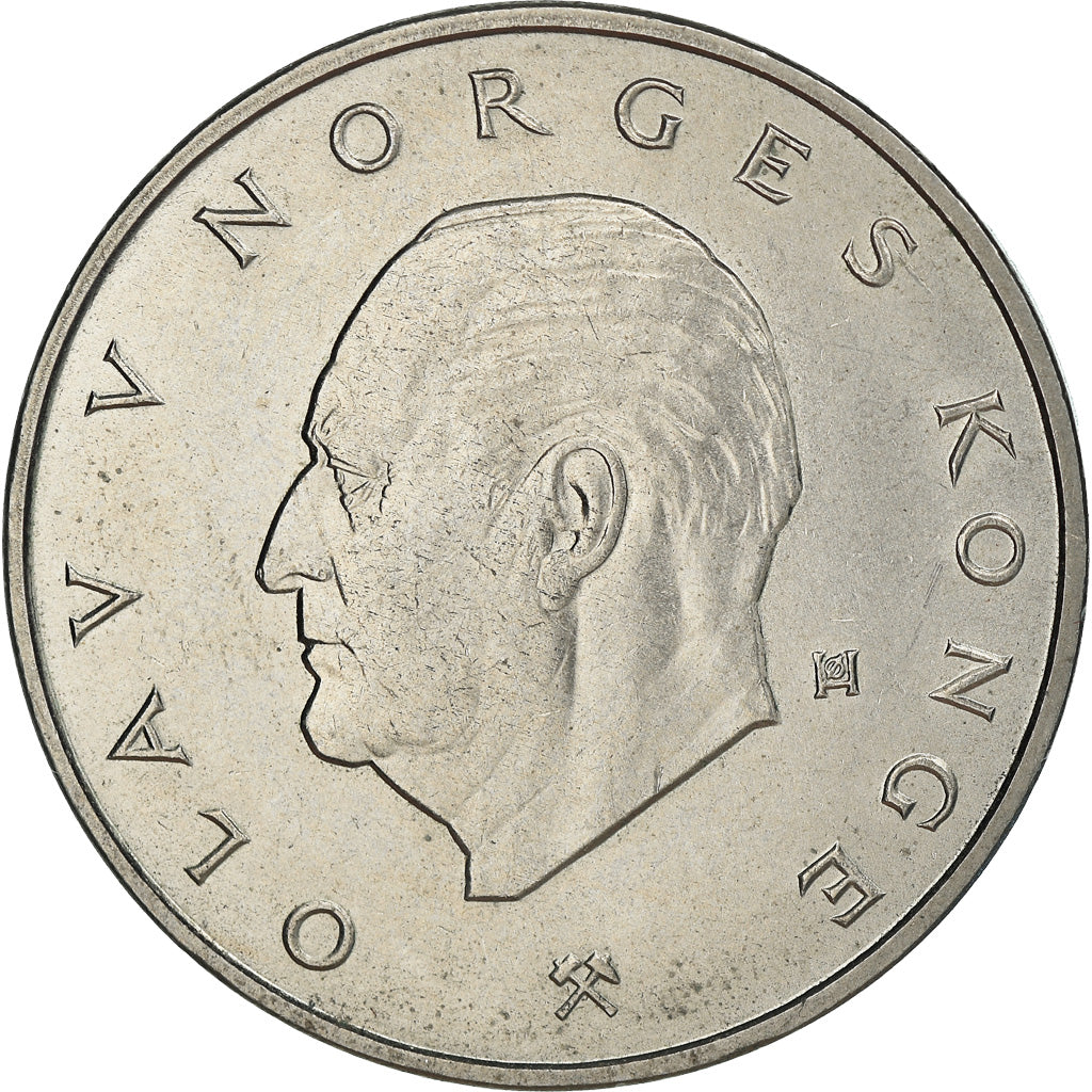 Monnaie, Norvège, Olav V, 5 Kroner, 1974, SUP, Copper-nickel, KM:420