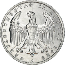 Coin, GERMANY, WEIMAR REPUBLIC, 3 Mark, 1922, Berlin, AU(55-58), Aluminum, KM:28