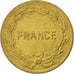 FRANCE, France Libre, 2 Francs, 1944, Philadelphia, KM #905, EF(40-45), Brass,..