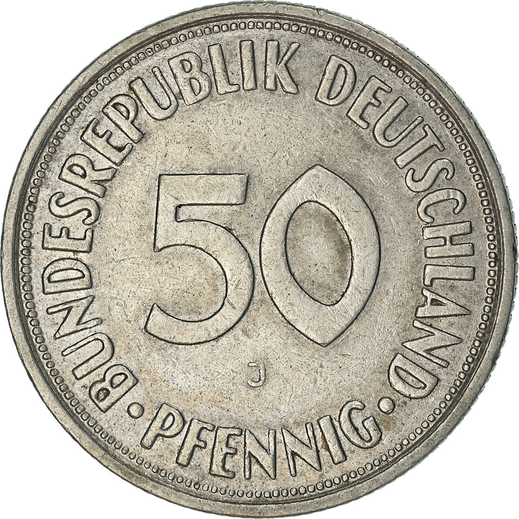 Munten, Federale Duitse Republiek, 50 Pfennig, 1967, Hambourg, ZF