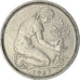 Coin, GERMANY - FEDERAL REPUBLIC, 50 Pfennig, 1967, Munich, EF(40-45)
