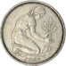 Moneta, GERMANIA - REPUBBLICA FEDERALE, 50 Pfennig, 1969, Hambourg, BB