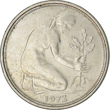 Münze, Bundesrepublik Deutschland, 50 Pfennig, 1972, Munich, SS+