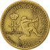 MONACO, 50 Centimes, 1924, Poissy, KM #110, EF(40-45), Aluminum-Bronze, Gadoury.