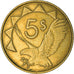 Moneta, Namibia, 5 Cents, 2012, Vantaa, MB+, Acciaio placcato nichel, KM:1