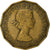 Moneda, Gran Bretaña, Elizabeth II, 3 Pence, 1954, BC+, Níquel - latón