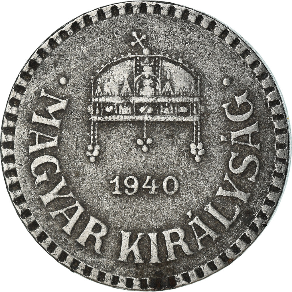 Coin, Hungary, 2 Filler, 1940, Budapest, EF(40-45), Steel, KM:518.1