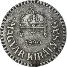 Coin, Hungary, 2 Filler, 1940, Budapest, EF(40-45), Steel, KM:518.1