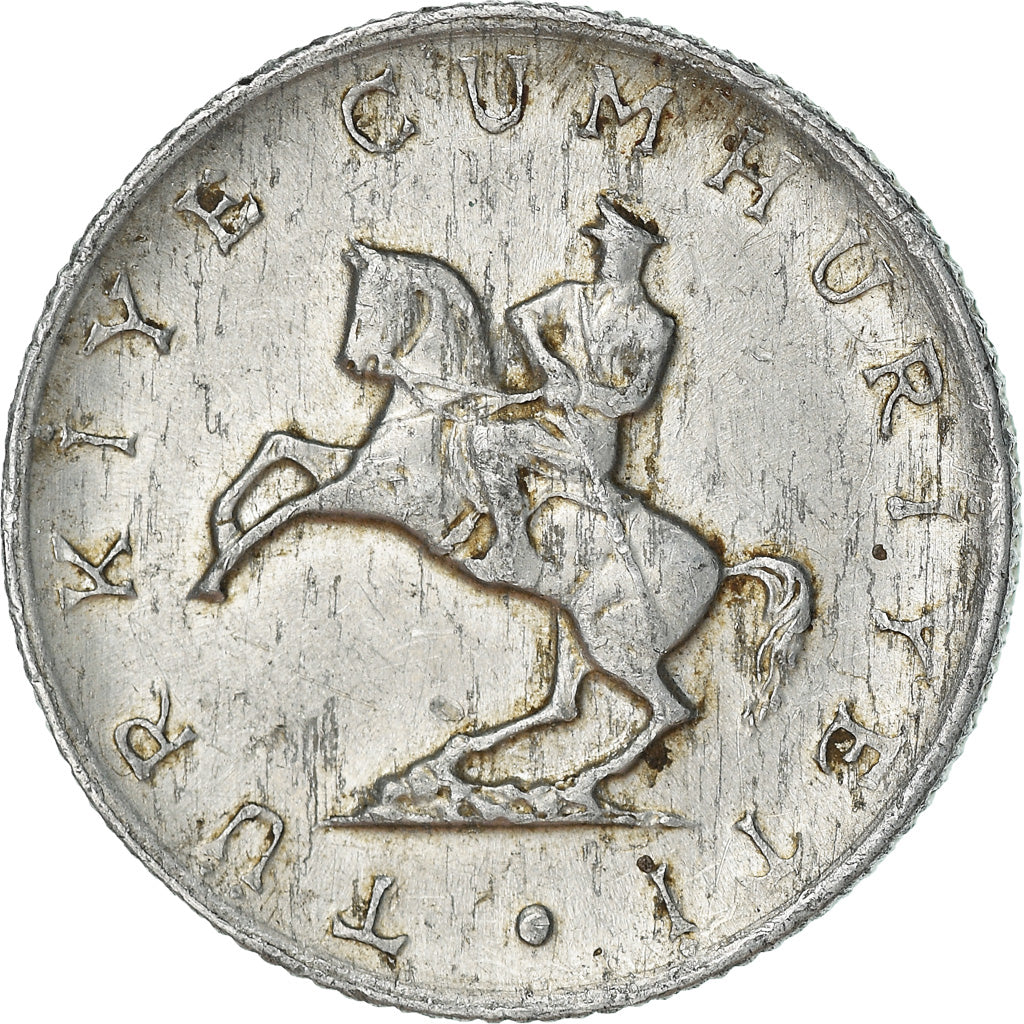Munten, Turkije, 5 Lira, 1982, FR+, Aluminium, KM:949.1
