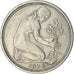 Coin, GERMANY - FEDERAL REPUBLIC, 50 Pfennig, 1976, Karlsruhe, EF(40-45)