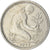 Moneda, ALEMANIA - REPÚBLICA FEDERAL, 50 Pfennig, 1977, Karlsruhe, MBC, Cobre -