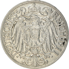 Monnaie, GERMANY - EMPIRE, Wilhelm II, 25 Pfennig, 1911, Karlsruhe, TTB, Nickel