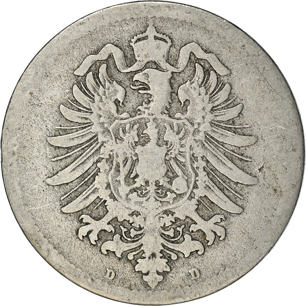 Monnaie, GERMANY - EMPIRE, Wilhelm I, 10 Pfennig, 1876, Munich, B+