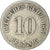 Moneta, NIEMCY - IMPERIUM, Wilhelm I, 10 Pfennig, 1876, Hamburg, F(12-15)