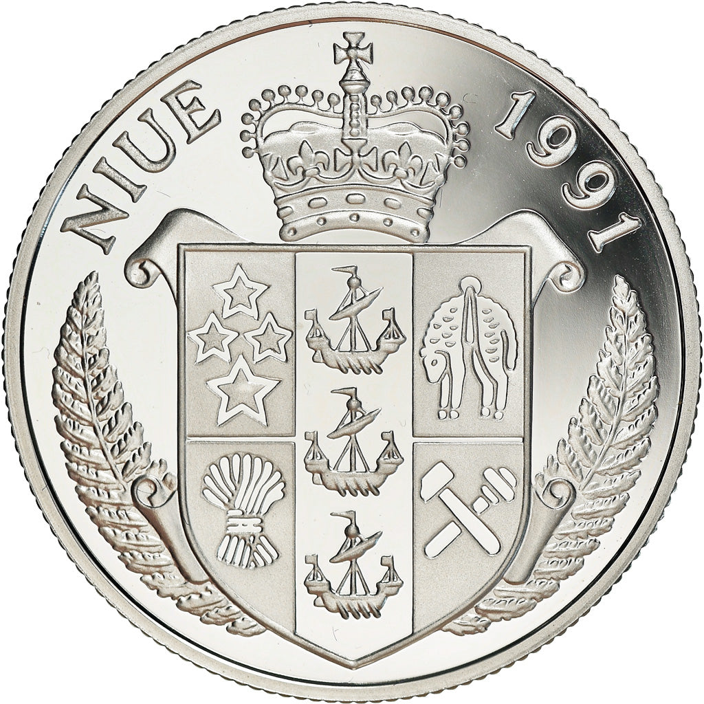 Coin, Niue, Summer Olympics, 10 Dollars, 1991-1992, BE, MS(65-70), Silver, KM:46