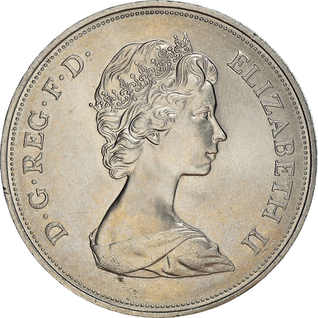 Coin, Great Britain, Elizabeth II, 25 New Pence, 1972, AU(55-58), Copper-nickel