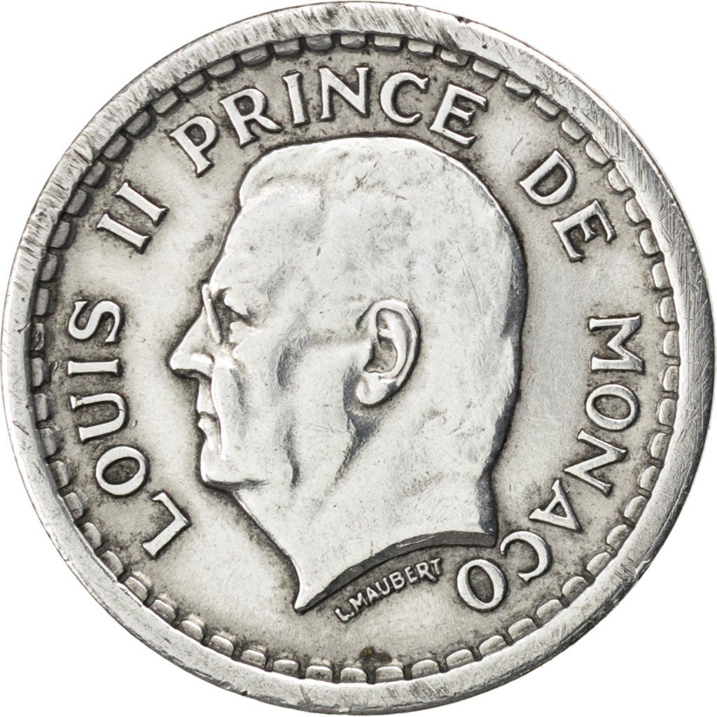 MONACO, Franc, 1943, KM #120, VF(20-25), Aluminum, 23, Gadoury #131, 1.27