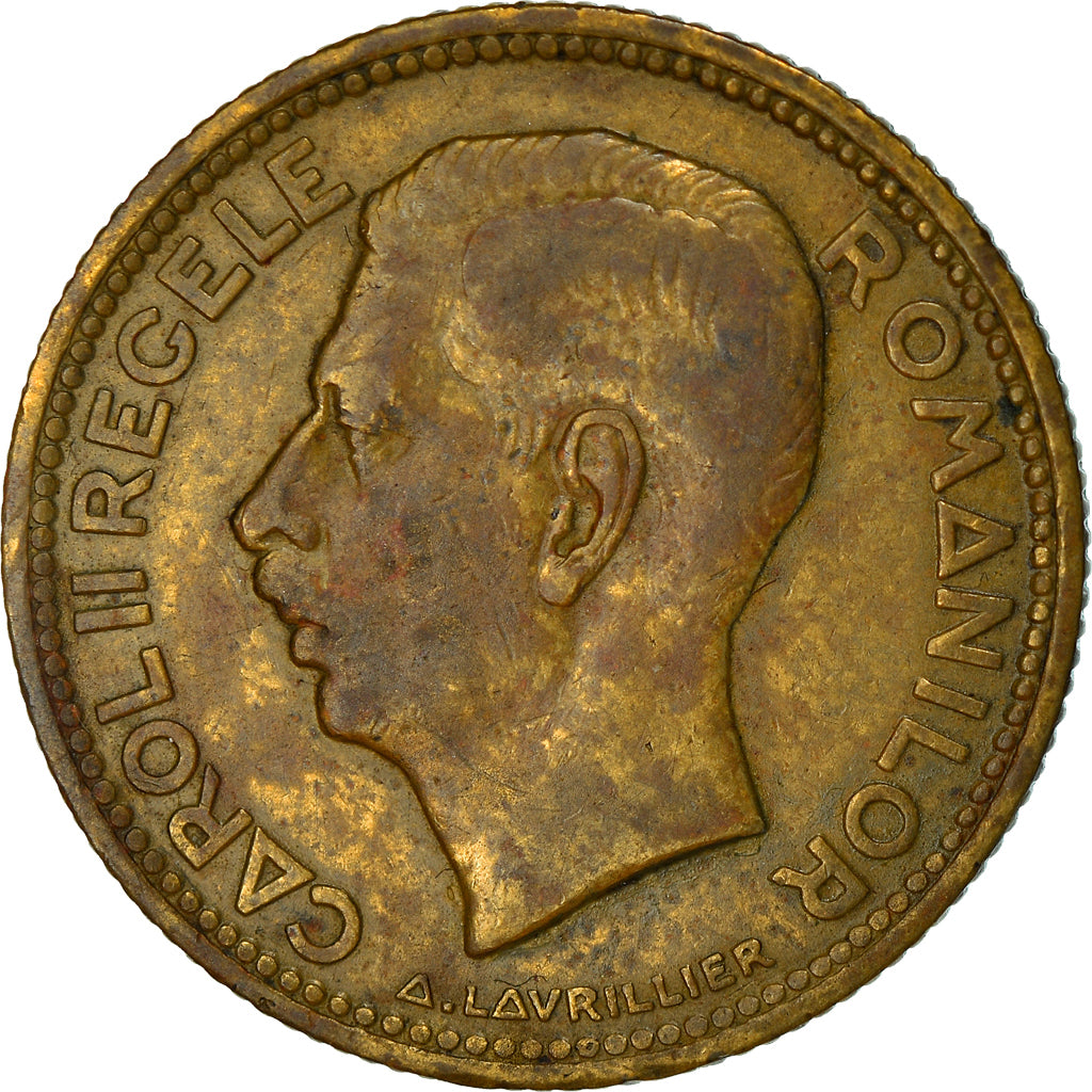 Coin, Romania, Carol II, 10 Lei, 1930, EF(40-45), Nickel-brass, KM:49