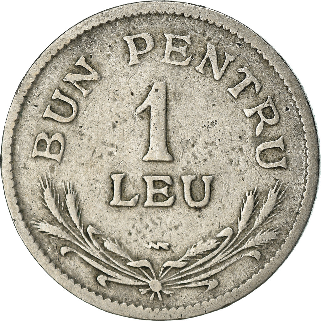 Monnaie, Roumanie, Ferdinand I, Leu, 1924, TB, Copper-nickel, KM:46