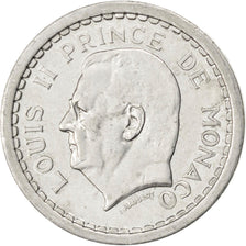 MONACO, 2 Francs, 1943, KM #121, AU(50-53), Aluminum, 27, Gadoury #133, 2.22