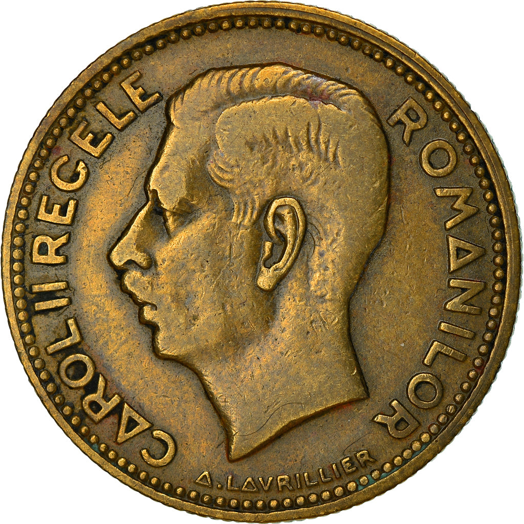 Munten, Roemenië, Carol II, 20 Lei, 1930, Heaton, ZF, Nickel-brass, KM:51