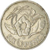Coin, Zambia, 6 Pence, 1966, British Royal Mint, EF(40-45), Copper-Nickel-Zinc