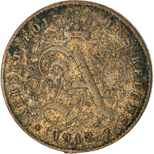 Münze, Belgien, Centime, 1912, S+, Kupfer, KM:76