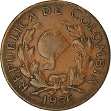 Coin, Colombia, 5 Centavos, 1956, AU(50-53), Bronze, KM:206