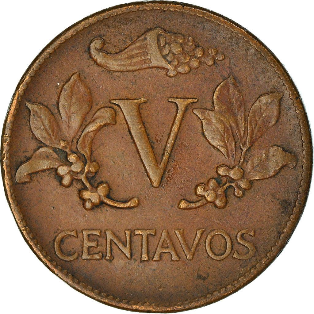 Coin, Colombia, 5 Centavos, 1956, AU(50-53), Bronze, KM:206