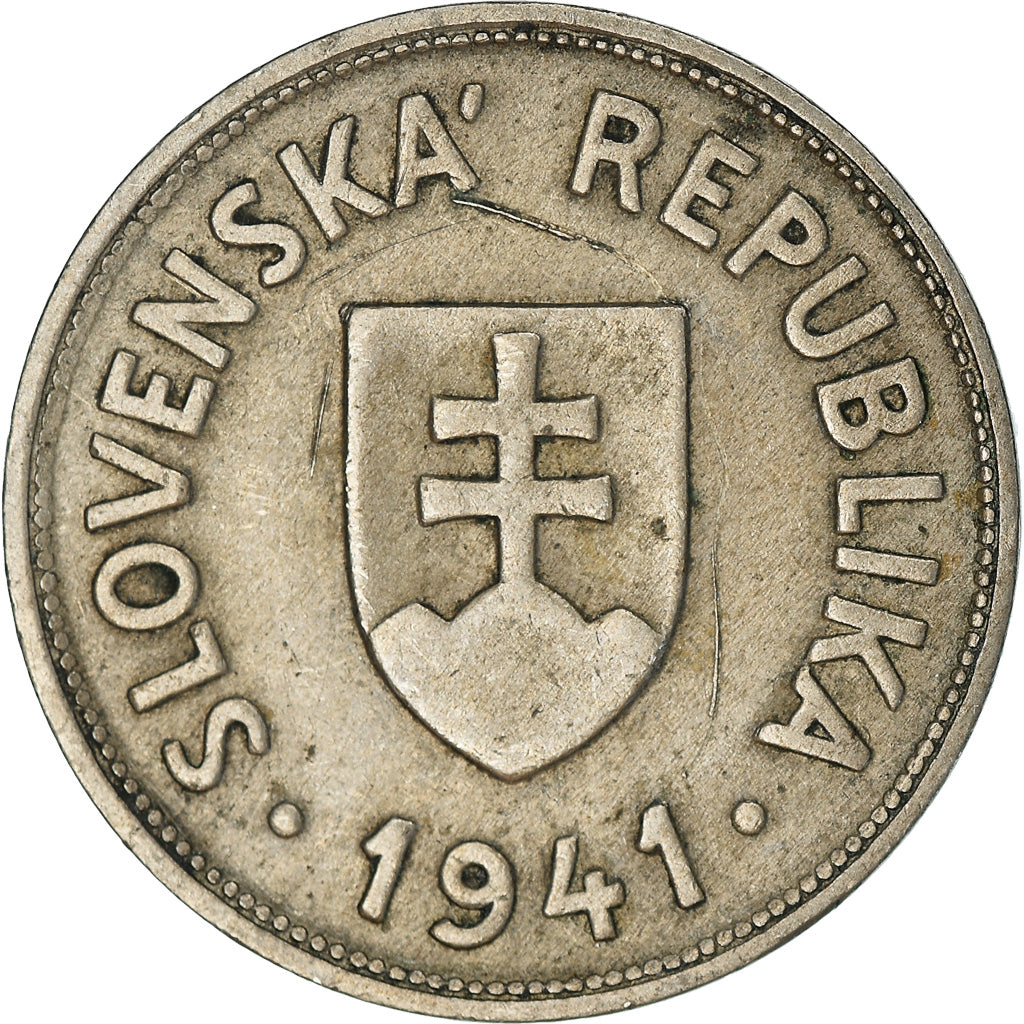 Coin, Slovakia, 50 Halierov, 1941, EF(40-45), Copper-nickel, KM:5