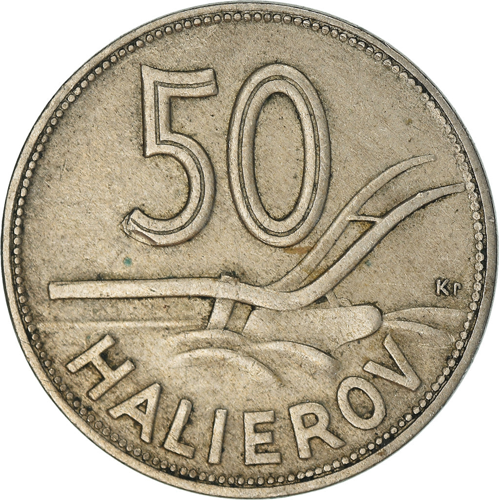 Coin, Slovakia, 50 Halierov, 1941, EF(40-45), Copper-nickel, KM:5