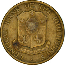 Coin, Philippines, 5 Centavos, 1962, VF(30-35), Brass, KM:187