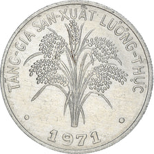 Coin, Vietnam, STATE OF SOUTH VIET NAM, Dong, 1971, VF(30-35), Aluminum, KM:12