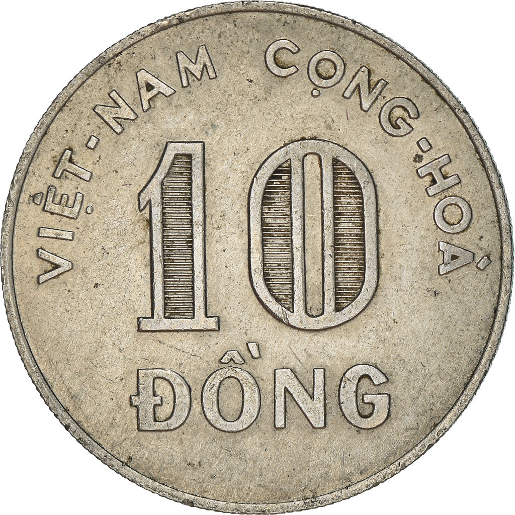 Munten, Viëtnam, STATE OF SOUTH VIET NAM, 10 Dông, 1964, ZF, Copper-nickel