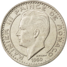 MONACO, 100 Francs, Cent, 1950, KM #133, EF(40-45), Copper-Nickel, Gadoury...