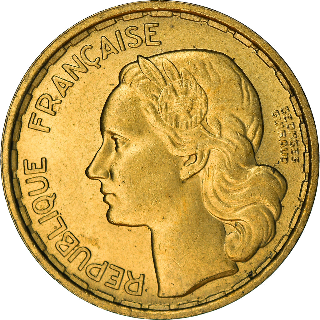 Coin, France, Guiraud, 20 Francs, 1950, Beaumont - Le Roger, MS(63)