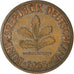 Coin, GERMANY - FEDERAL REPUBLIC, 2 Pfennig, 1965, Karlsruhe, VF(30-35), Bronze