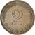 Moneta, GERMANIA - REPUBBLICA FEDERALE, 2 Pfennig, 1962, Karlsruhe, BB+, Bronzo