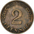 Moneta, GERMANIA - REPUBBLICA FEDERALE, 2 Pfennig, 1966, Karlsruhe, MB+, Bronzo