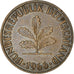 Coin, GERMANY - FEDERAL REPUBLIC, 2 Pfennig, 1966, Hambourg, AU(50-53), Bronze
