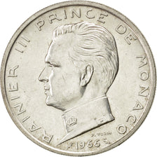 MONACO, 5 Francs, 1966, KM #141, AU(55-58), Silver, Gadoury #152, 11.99
