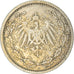 Coin, GERMANY - EMPIRE, 1/2 Mark, 1905, Berlin, EF(40-45), Silver, KM:17