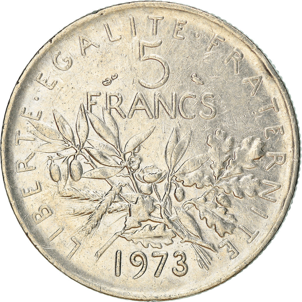 Monnaie, France, Semeuse, 5 Francs, 1973, Paris, TB+, Nickel Clad Copper-Nickel