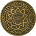 Moeda, Marrocos, Mohammed V, 5 Francs, 1365, Paris, EF(40-45), Alumínio-Bronze