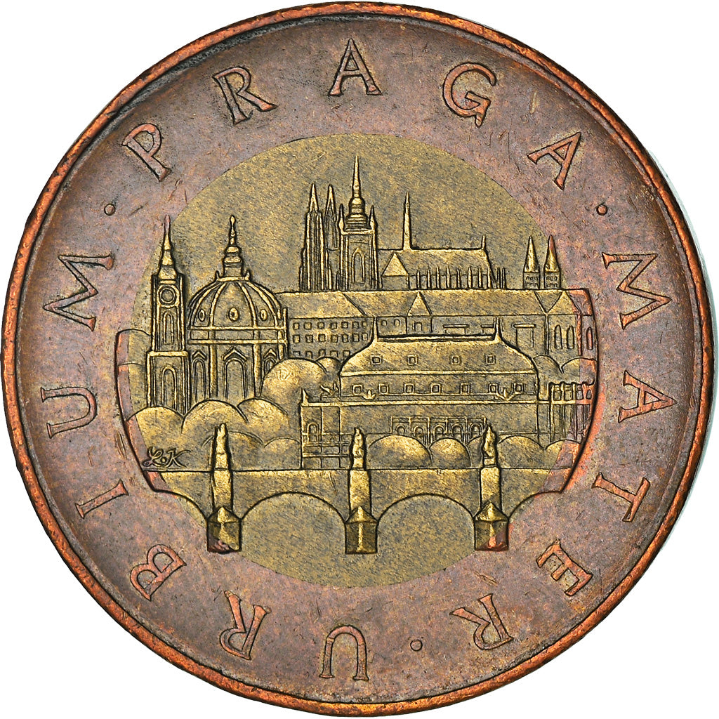 Coin, Czech Republic, 50 Korun, 2012, EF(40-45), Bi-Metallic, KM:1