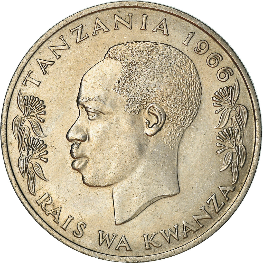Coin, Tanzania, Shilingi, 1966, AU(50-53), Copper-nickel, KM:4