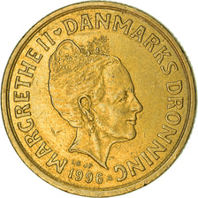 Moneda, Dinamarca, Margrethe II, 20 Kroner, 1996, Copenhagen, MBC, Aluminio -