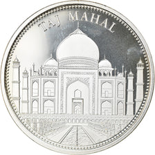 Frankrijk, Medaille, Merveilles du monde, Taj Mahal, Arts & Culture, FDC, Zilver