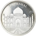 Frankrijk, Medaille, Merveilles du monde, Taj Mahal, Arts & Culture, FDC, Zilver