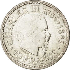 MONACO, 10 Francs, 1966, KM #146, AU(50-53), Silver, 37, Gadoury #155, 25.05